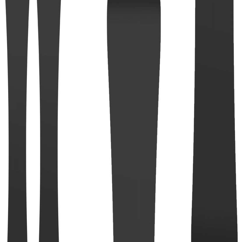 Atomic Women's Maven 86 C Flat Ski 2024 - A black ski with a flat top and rounded edges.