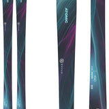 Atomic Women's Maven 86 Flat Ski 2024 - A dark purple ski with a white logo and "Maven" written in white letters on the top of the ski.