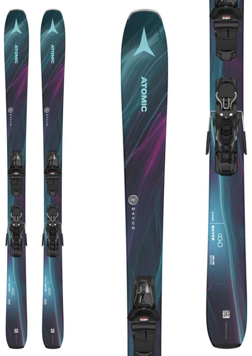 Atomic Ladies Mavens 86 R System Ski With M10 Ski Bindings 2024