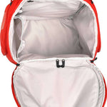 Atomic RS 30L Backpack - A red backpack with a zippered front pocket and two black shoulder straps.