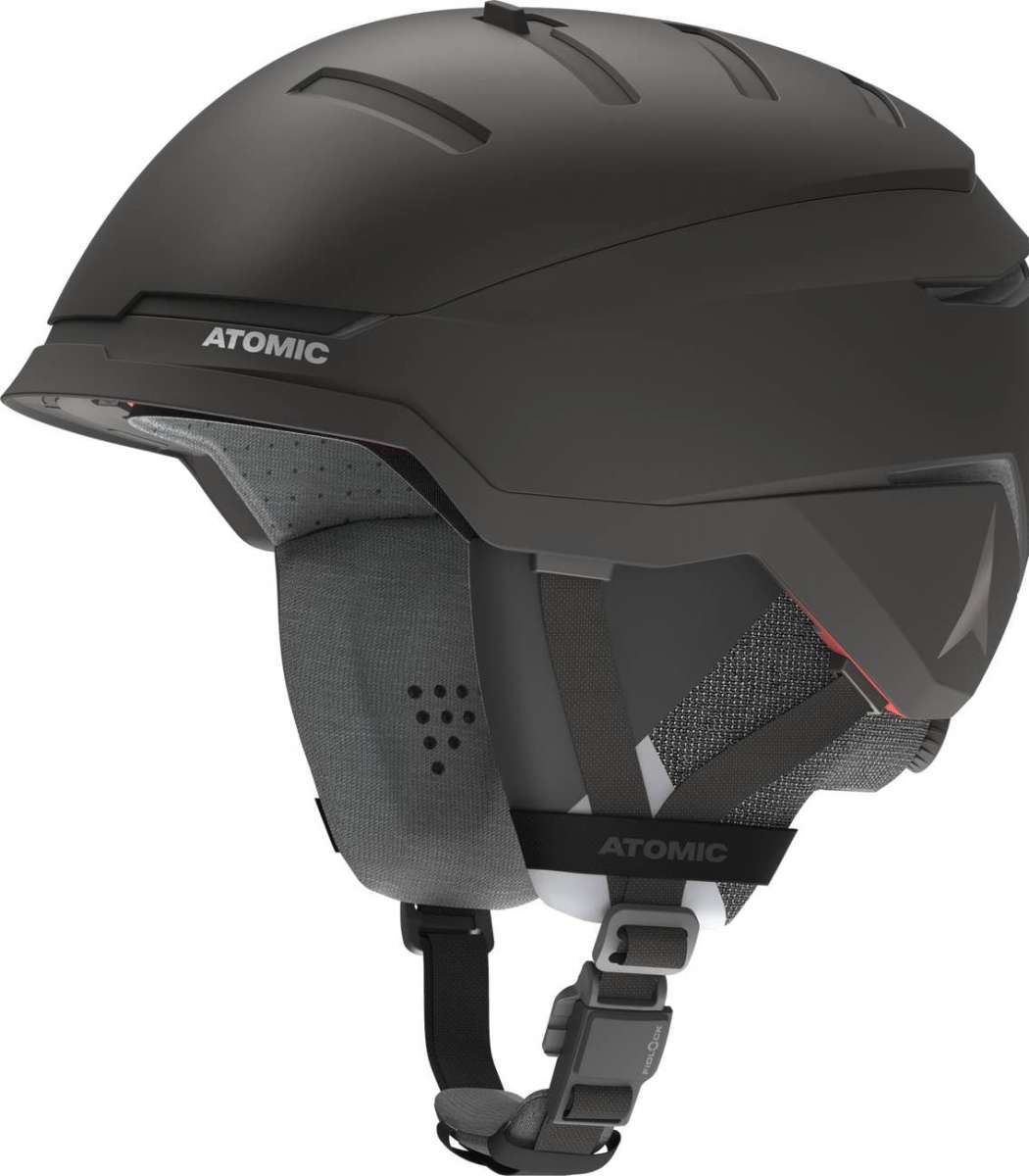 Atomic Savor GT Amid CTD Helmet 2022-2023 - Matte black helmet with a sleek, aerodynamic design and ventilation system visible on top.