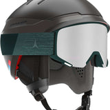 Atomic Savor GT Amid Helmet 2022-2023 - Matte black helmet with a sleek, aerodynamic design and a prominent "ATOMIC" logo on the front.