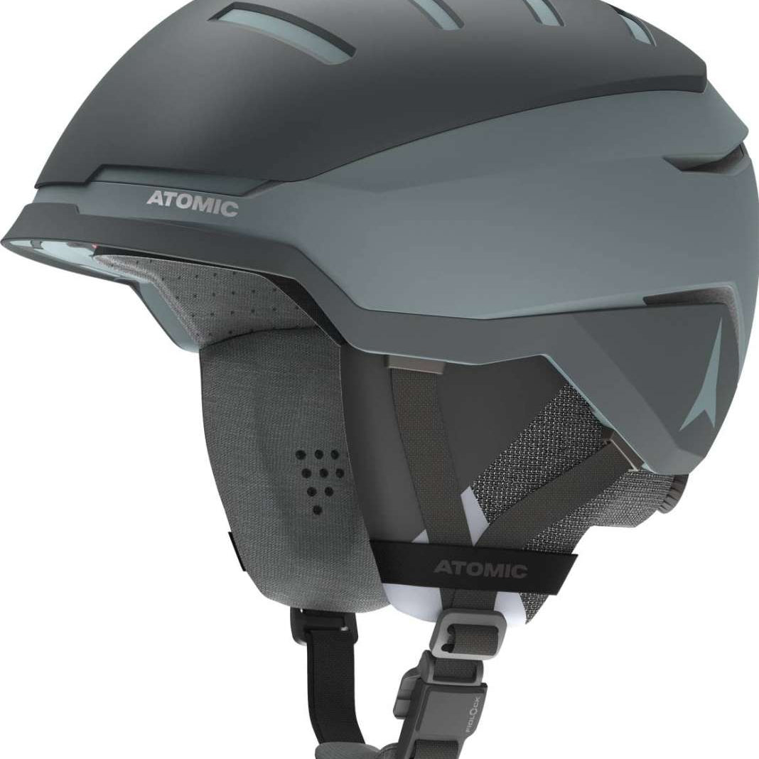Atomic Savor GT Amid Helmet 2022-2023 - Matte black helmet with a sleek, aerodynamic design and ventilation system visible on top.