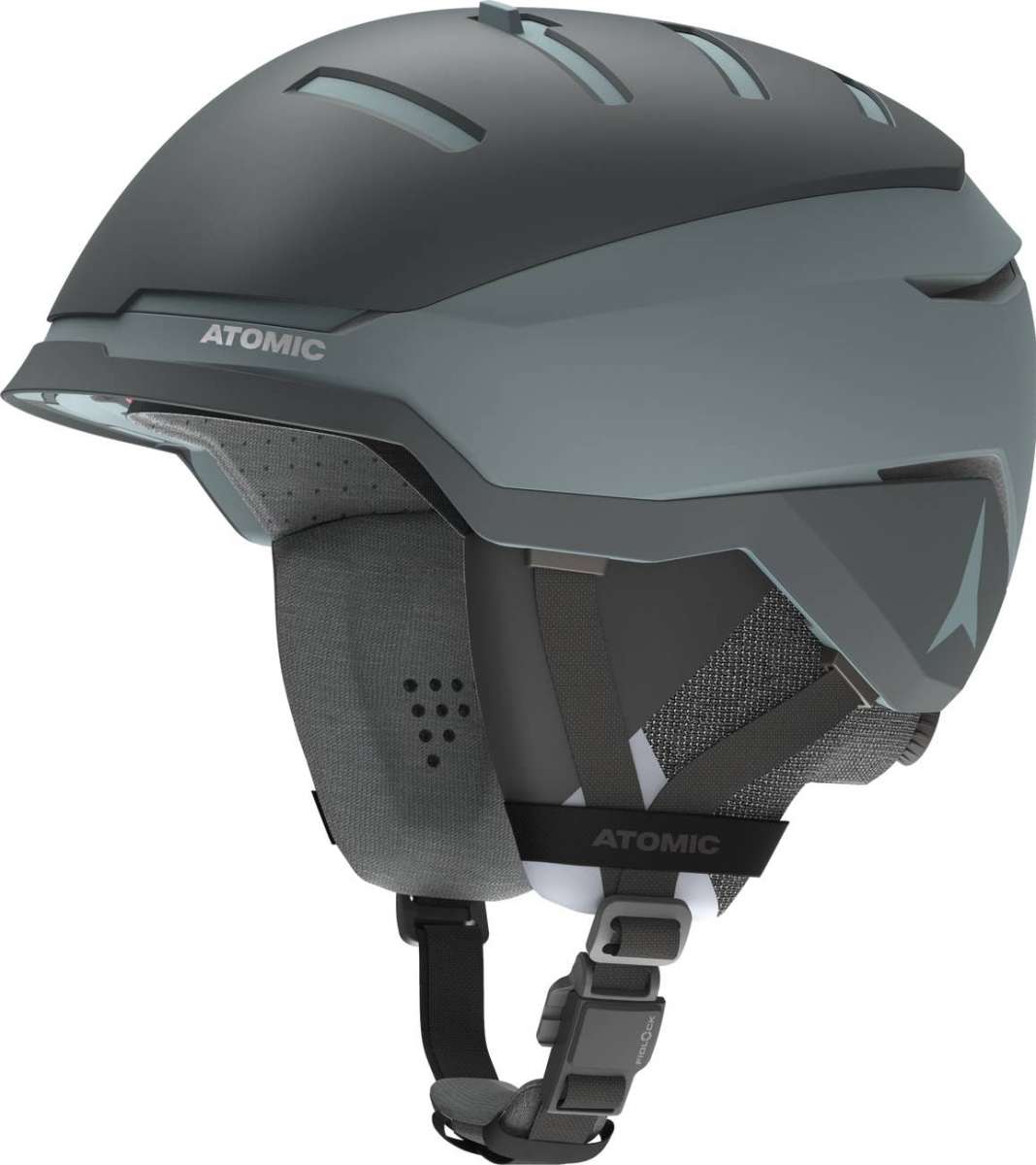 Atomic Savor GT Amid Helmet 2022-2023 - Matte black helmet with a sleek, aerodynamic design and ventilation system visible on top.