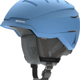 Atomic Savor GT Amid Helmet 2022-2023 - A matte black helmet with a white logo on the side and a chin strap.