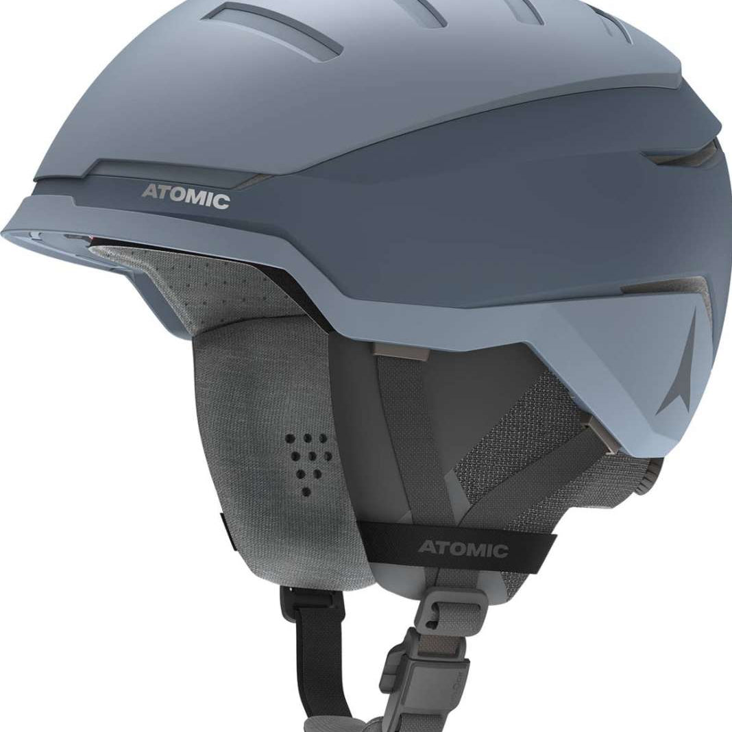 Atomic Savor GT Amid Helmet 2022-2023 - A matte black helmet with a sleek, aerodynamic design and ventilation system visible on top.