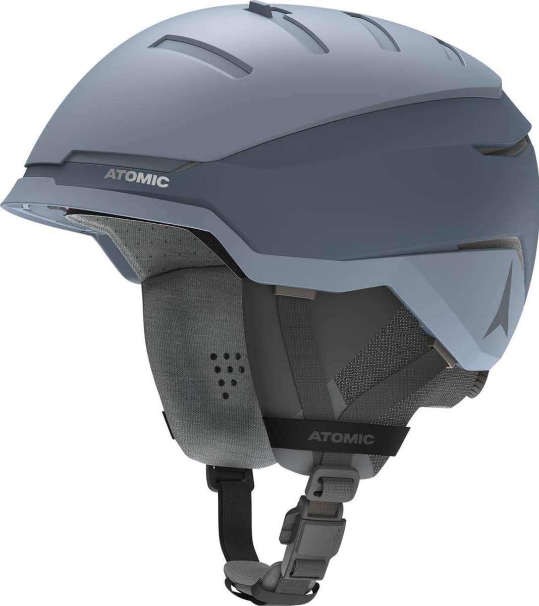Atomic Savor GT Amid Helmet 2022-2023 - A matte black helmet with a sleek, aerodynamic design and ventilation system visible on top.