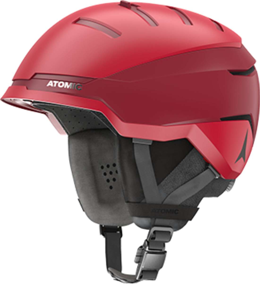 Atomic Savor GT Amid Helmet 2022-2023 - Matte black helmet with a sleek, aerodynamic design and ventilation system.
