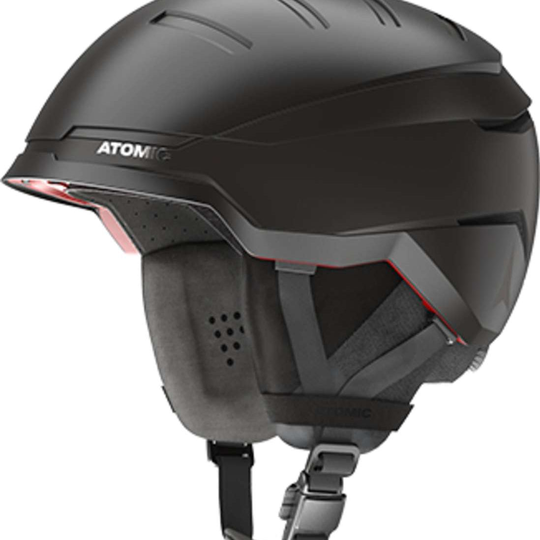 Atomic Savor GT Amid Helmet 2022-2023 - Matte black helmet with a sleek, aerodynamic design and ventilation system visible on top.