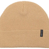 Autumn Select Beanie 2023 - A tan beanie with a black label featuring white lettering that reads "AUTUMN".