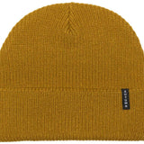 Autumn Select Beanie 2023 - A mustard yellow beanie with a black label featuring white lettering that reads "AUTUMN".