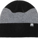 Autumn Birdseye Beanie 2023 - A black beanie with a white birdseye pattern on top.