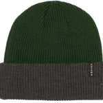 Autumn Blocked Beanie 2024 - A dark green beanie with a subtle blocked pattern on its surface.