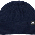 Autumn Simple Beanie 2022-2023 - A navy blue beanie with a small white logo on the front.