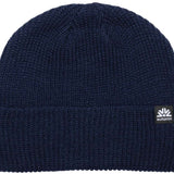 Autumn Simple Beanie 2022-2023 - A navy blue beanie with a small white logo on the front.