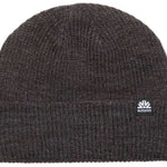 Autumn Simple Beanie 2022-2023 - A dark gray beanie with a small white logo on the front.