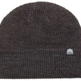 Autumn Simple Beanie 2022-2023 - A dark gray beanie with a small white logo on the front.