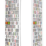 Bataleon 20Y Snowboard 2024 - White snowboard with black and red logo on top left corner of board.
