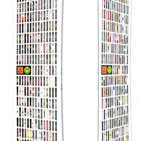 Bataleon 20Y Snowboard 2024 - White snowboard with black and red logo on top left corner of board.