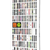 Bataleon 20Y Snowboard 2024 - White snowboard with black and red graphics on top sheet.