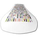 Bataleon 20Y Snowboard 2024 - White snowboard with black binding screws and a small logo on top.