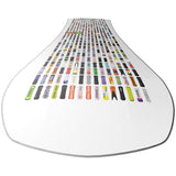 Bataleon 20Y Snowboard 2024 - White snowboard with black binding screws and a small logo on top.