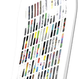 Bataleon 20Y Snowboard 2024 - White snowboard with a black logo and red lettering on top.