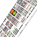 Bataleon 20Y Snowboard 2024 - A snowboard with a black background and white lettering, featuring the number "20" in large font on the top side of the board.