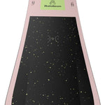Bataleon Blow Snowboard 2024 - A black snowboard with yellow speckles and a light pink border.
