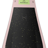 Bataleon Blow Snowboard 2024 - A black snowboard with yellow speckles and a light pink border.
