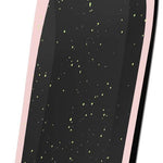 Bataleon Blow Snowboard 2024 - Black snowboard with yellow speckles and a pink border around the edges.