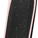Bataleon Blow Snowboard 2024 - Black snowboard with yellow speckles and a pink border around the edges.