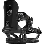Bataleon Chaos Snowboard Bindings 2024 - Black bindings with white logo on top strap and "Chaos" written in white on bottom strap.