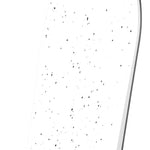 Bataleon Chaser Snowboard 2024 - White snowboard with black speckles and a rounded tip.