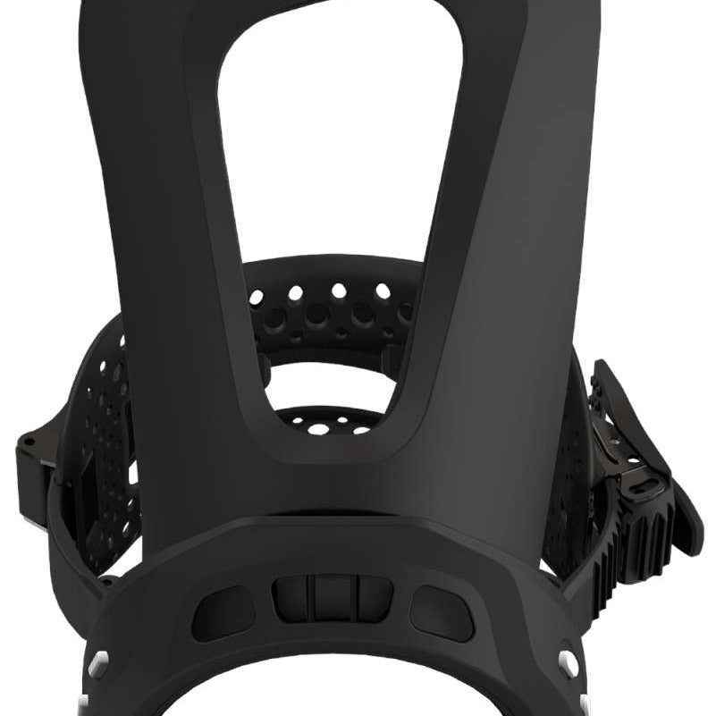 Bataleon E-Stroyer Snowboard Bindings 2024 - Black bindings with a sleek, modern design and silver hardware.