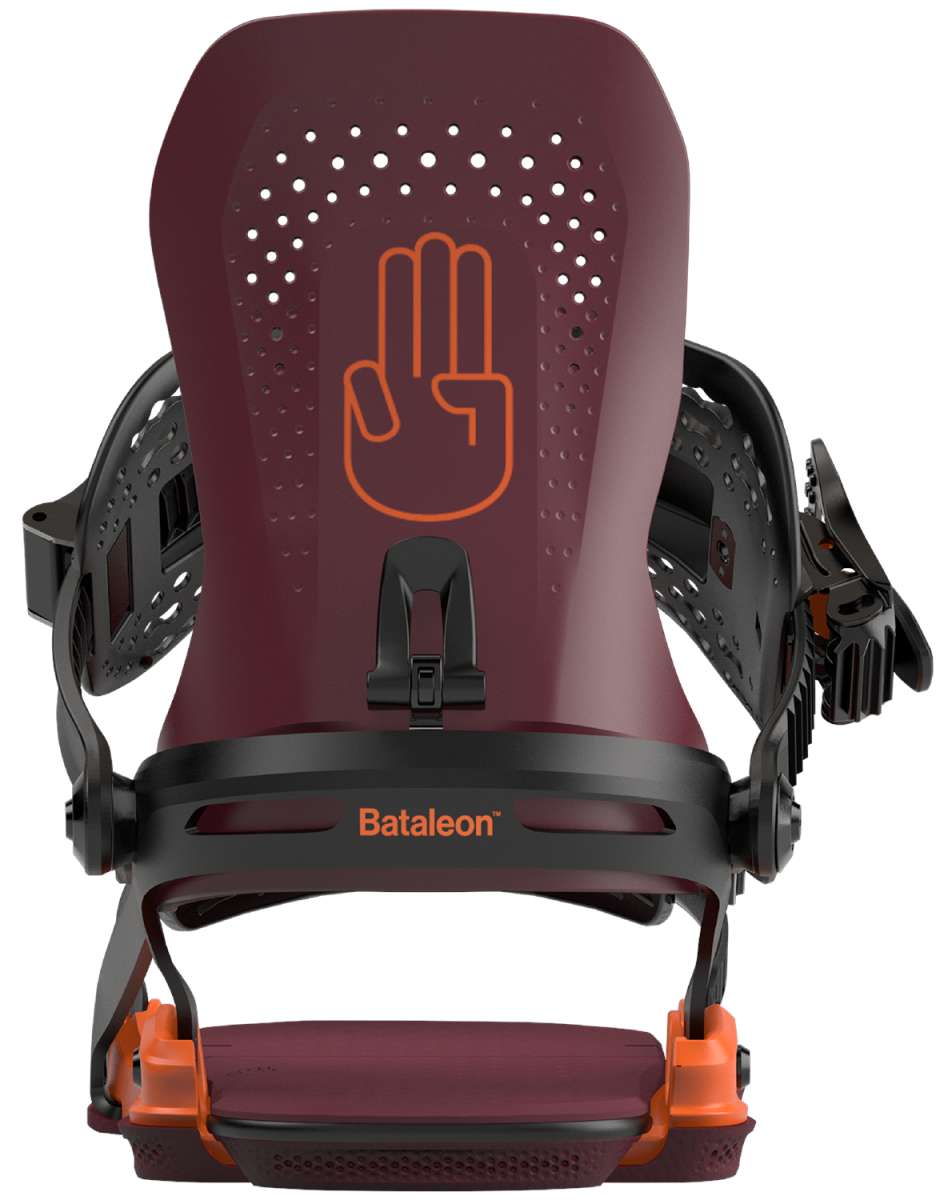 Bataleon Women's Donna Snowboard Bindings 2024 - A pair of women's snowboard bindings with a sleek, modern design and adjustable straps for a customizable fit.