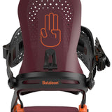 Bataleon Women's Donna Snowboard Bindings 2024 - A pair of women's snowboard bindings with a sleek, modern design and adjustable straps for a customizable fit.
