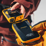 BCA Tracker 4 Beacon - Black beacon with white lettering on a gray background.