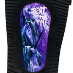 Bent Metal Logic Snowboard Bindings 2022-2023 - A black snowboard binding with a silver logo on top of the strap and a silver metal baseplate.