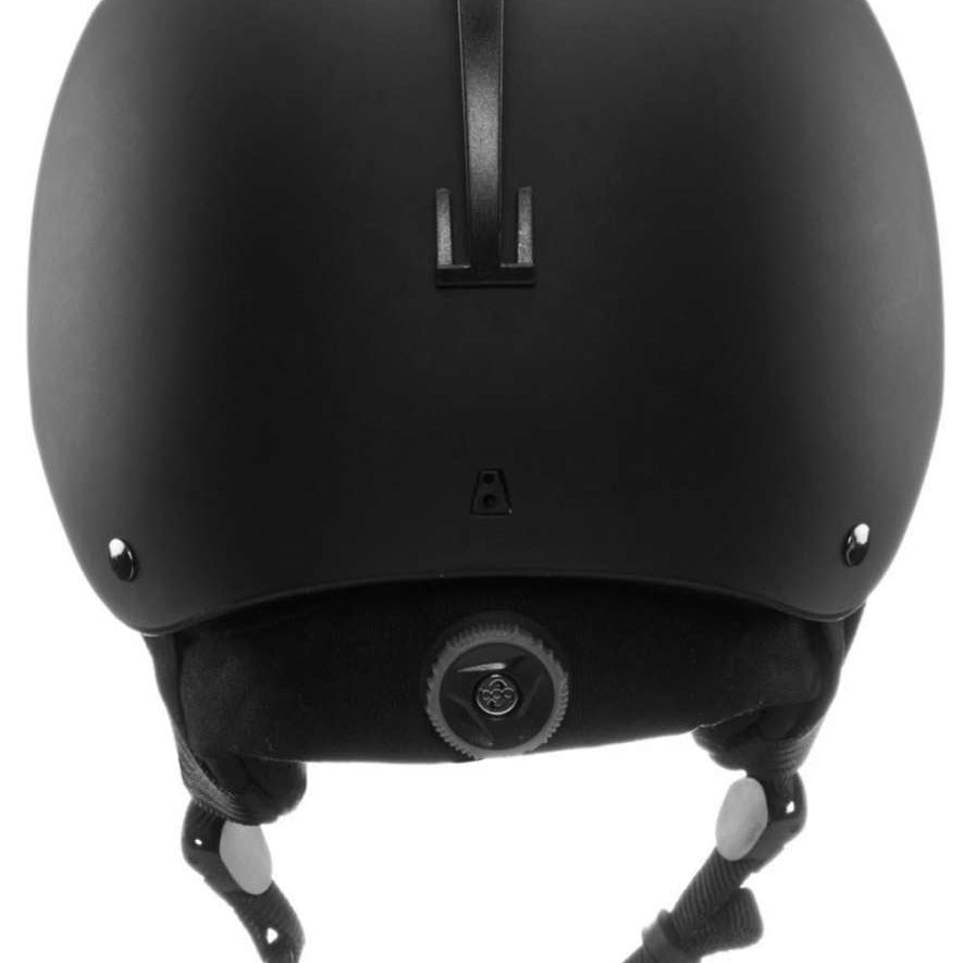 Bern Baker Classic Helmet 2023 - Matte black helmet with a sleek, rounded design and adjustable strap at back.