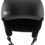 Bern Baker Classic Helmet 2023 - Matte black helmet with a sleek, rounded design and adjustable strap in the back.