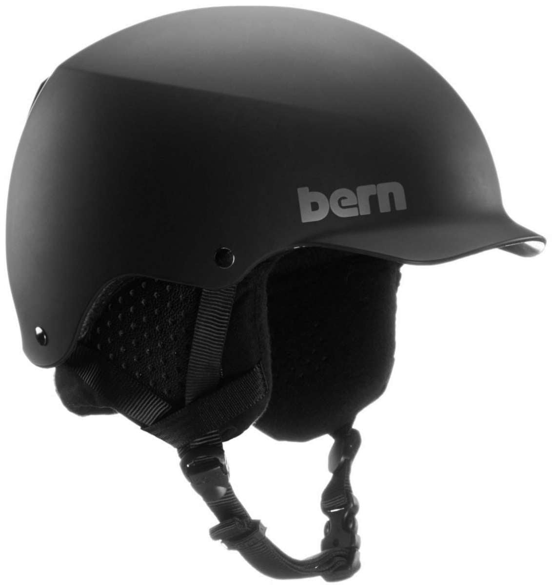 Bern Baker Classic Helmet 2023 - Matte black helmet with a sleek, aerodynamic design and adjustable vents on top.