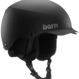Bern Baker Classic Helmet 2023 - Matte black helmet with a sleek, aerodynamic design and adjustable vents on top.