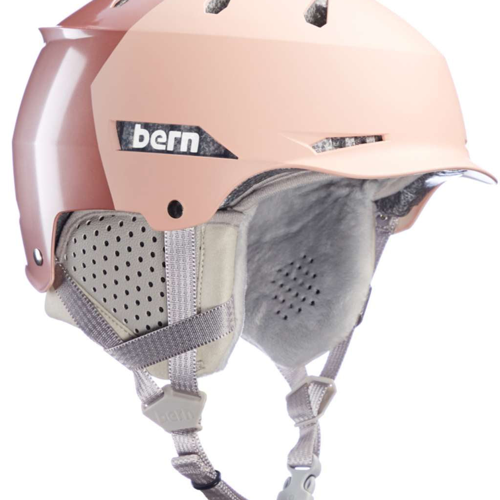 Bern Hendrix MIPS Helmet 2022-2023 - A matte black helmet with a white logo on the front and ventilation holes along the top.