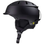 Bern Junior Hendrix MIPS Helmet 2024 - Matte black helmet with a sleek, aerodynamic design and ventilation holes on top.