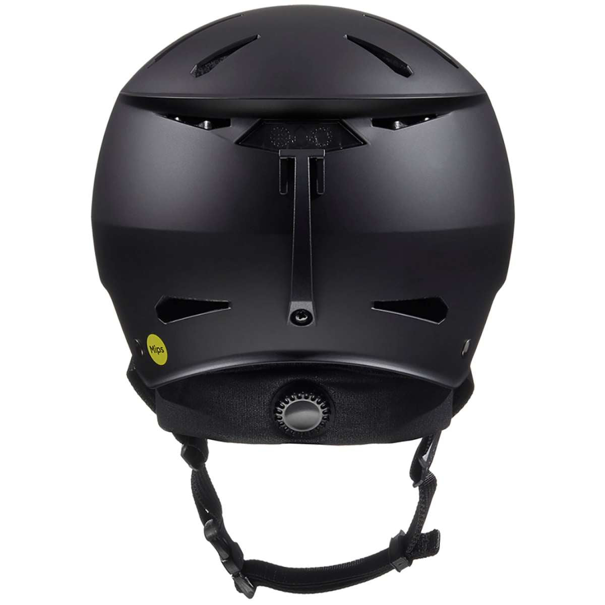Bern Junior Hendrix MIPS Helmet 2024 - Matte black helmet with a sleek, aerodynamic design and ventilation holes on top.