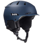 Bern Junior Hendrix MIPS Helmet 2024 - Matte black helmet with a white logo on the front and ventilation holes along the top.