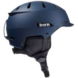 Bern Junior Hendrix MIPS Helmet 2024 - A matte black helmet with a sleek, aerodynamic design and ventilation holes on top.