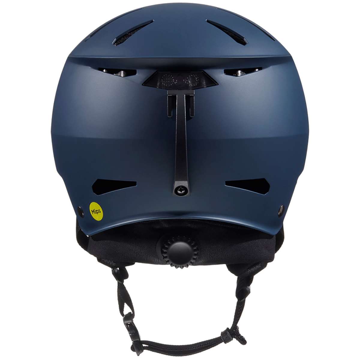 Bern Junior Hendrix MIPS Helmet 2024 - Matte black helmet with a sleek, aerodynamic design and ventilation system on top.