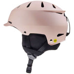 Bern Junior Hendrix MIPS Helmet 2024 - A matte black helmet with a white logo on the front and a red stripe on the back.